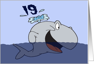 Whale Of A 19th Birthday Card