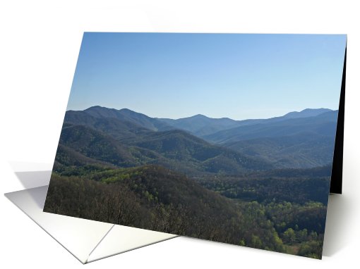 Beautiful Blue Ridge Mountains Blank card (460903)
