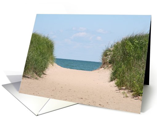 Beach Retirement Announcement card (461298)