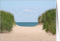 Beach Retirement Announcement Card