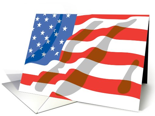 American Flag Happy Labor Day card (479177)
