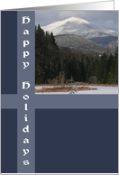 Snow Covered Mountain Holiday Card
