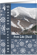 Lake Placid White Face Seasons Greetings Card