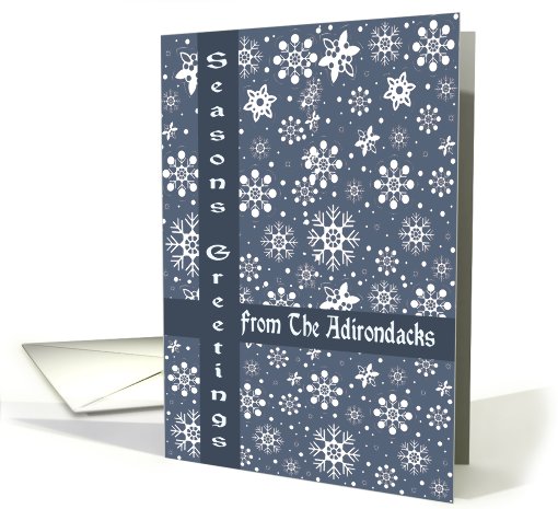 Snowflakes Adirondacks Seasons Greetings card (509128)