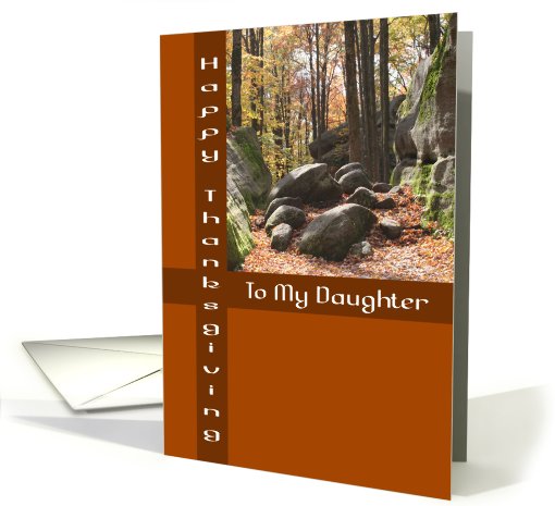 To My Daughter Happy Thanksgiving card (513651)