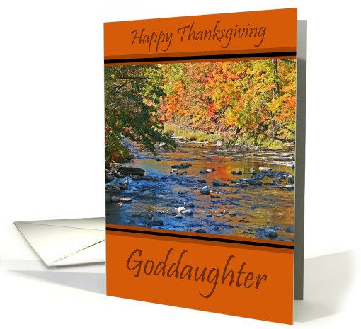 Goddaughter Happy Thanksgiving card (515012)