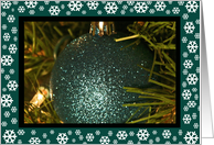 Glittering Ornament Christmas Card