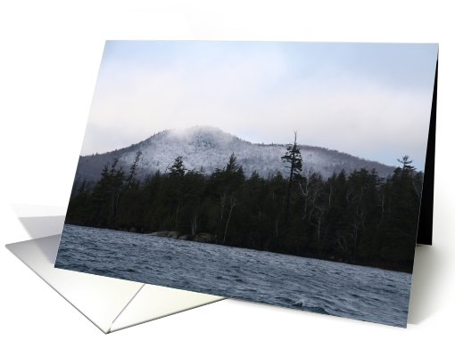 Adirondack Mountain Lake Christmas card (533519)