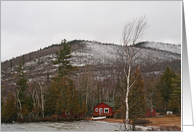 An Adirondack Mountains Cabin Christmas Card