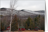 An Adirondack Mountain Cabin Christmas Card