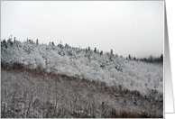 Adirondack Mountain Snow Christmas Card