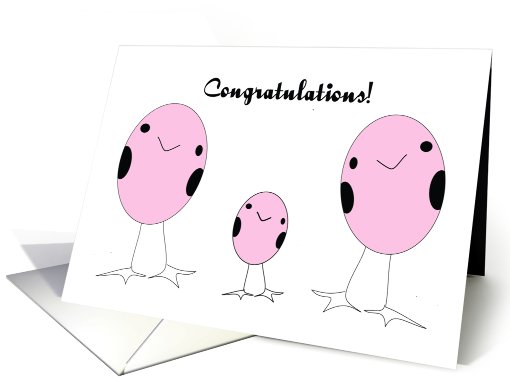 Lesbian Adopted A Girl Congratulations card (549670)
