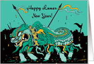 Dragon Dancer Lunar New Year Card