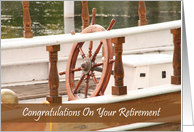 Ships Wheel Retirement Card