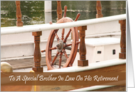 Brother In Law Ships Wheel Retirement Card