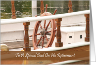 Dad Ships Wheel Retirement Card