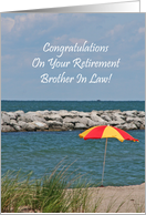 Brother In Law Beach Umbrella Retirement Card