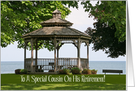 Cousin Lakeside Gazebo Retirement Card