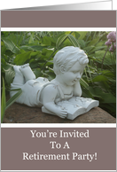 Cherub Retirement Party Invitation card