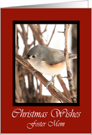 Foster Mom Titmouse Christmas Wishes Card