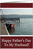 Fishing Boat Husband Fathers Day Card