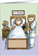 Nurse, Female by bed card
