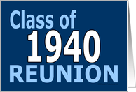 Class Reunion 1940 card