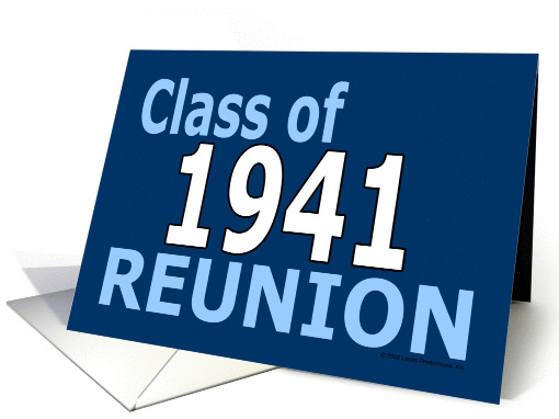 Class Reunion 1941 card (222479)