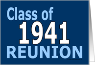 Class Reunion 1941 card