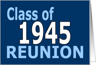 Class Reunion 1945 card