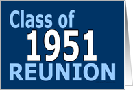 Class Reunion 1951 card