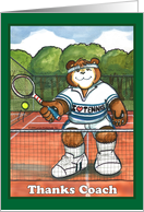 Tennis - Male, Thank You card