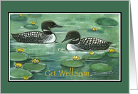 Loons, Get Well Soon card