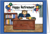 Retirement, office male card