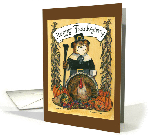 Thanksgiving Pilgrim Man card (89198)