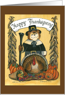 Thanksgiving Pilgrim Man card