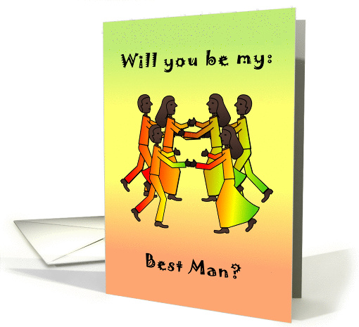 Dance African American - Will You Be My Best Man? card (131897)