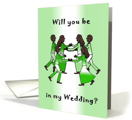 Dance - Nigerian Colors - Will You be in my wedding? card (131917)