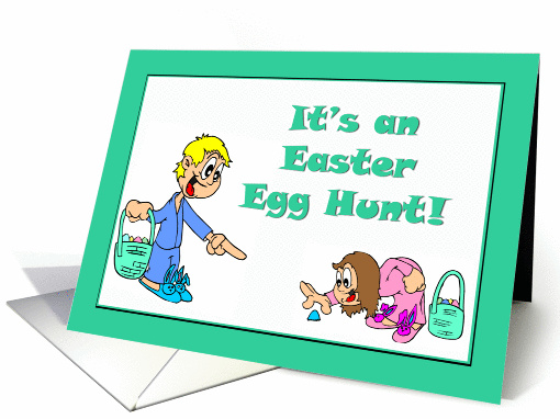Easter Egg Hunt Party Invitation card (353992)