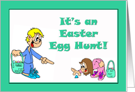 Easter Egg Hunt Party Invitation card