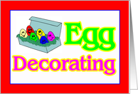 Egg Decorating Party Invitation card