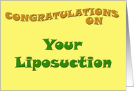 Congratulations on Your Liposuction card