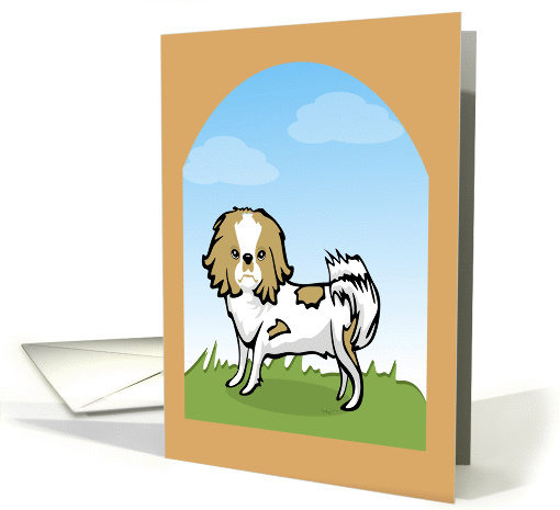 Japanese Chin Dog Blank card (1037439)