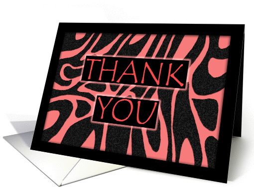 Pink Zebra Thank You card (1149390)