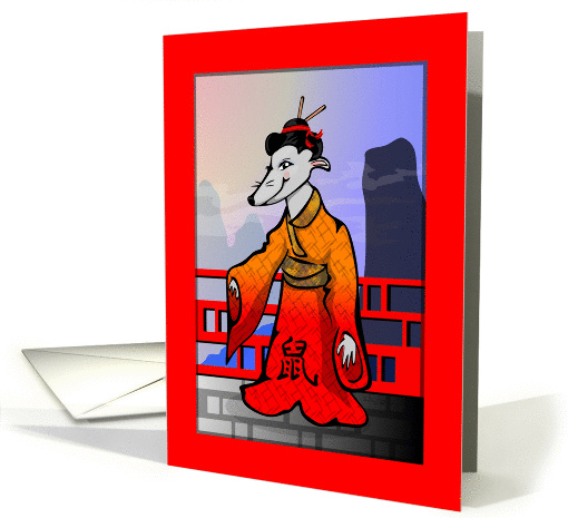 Happy Chinese New Year - Rat card (118687)