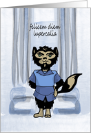 Happy Lupercalia Day Wolf Card