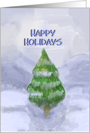 Happy Holidays Winter Fir card