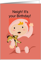 Neigh! Year of the Horse Baby Girl card