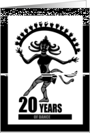 Dance Studio Anniversary Nataraja Invite: 20 Years of Dance card