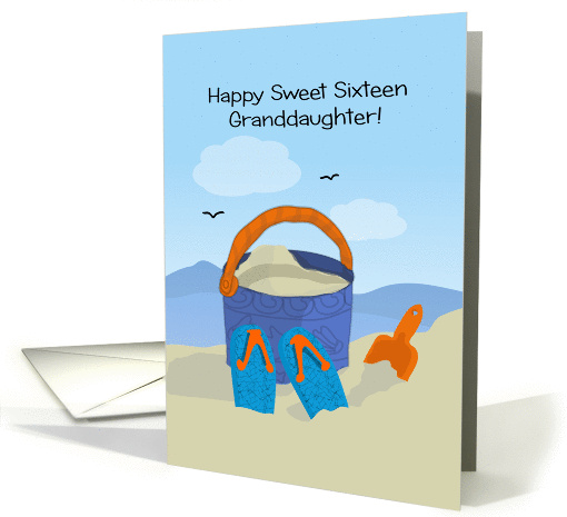 Granddaughter Sweet Sixteen Beach card (1342904)
